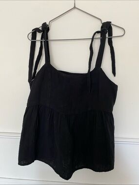 Old Navy Black Tie-Shoulder Camisole